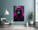 Rebellios Ape  Glass Wall Art || Designer Collection.