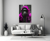Rebellios Ape  Glass Wall Art || Designer Collection.