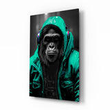 Rebellios Ape  Glass Wall Art || Designer Collection.