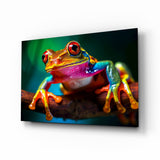 Froglet Glass Wall Art || Designer Collection - 72x46 cm