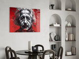 Einstein Glass Wall Art || Designers Collection.