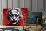 Einstein Glass Wall Art || Designers Collection.