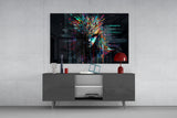 Face of Color Sticks Glass Wall Art || Designers Collection.