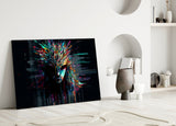 Face of Color Sticks Glass Wall Art || Designers Collection.