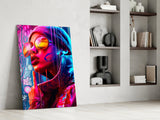 Stylish Woman Glass Wall Art || Designer Collection.