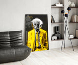 "I Told You" - Einstein Glass Wall Art || Designer Collection.