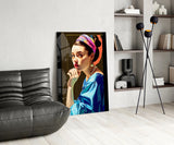Girl With A Pearl Earring Glass Wall Art || Designer Collection.