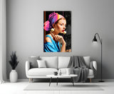 Girl With A Pearl Earring Glass Wall Art || Designer Collection.