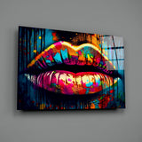 Lips Glass Wall Art || Designer Collection.