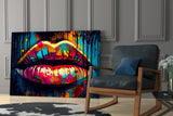 Lips Glass Wall Art || Designer Collection.