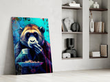 Hungry Monkey Glass Wall Art || Designer Collection.
