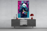 Shopper Panda Glass Wall Art || Designer Collection.