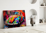 Colorful VW Glass Wall Art || Designer Collection.