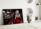 Marilyn in the Bar Glass Wall Art || Designer Collection.