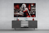 Marilyn in the Bar Glass Wall Art || Designer Collection.