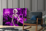 Marilyn in the Bar Glass Wall Art || Designer Collection.