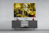 Marilyn in the Bar Glass Wall Art || Designer Collection.