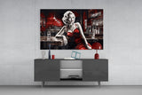Marilyn in the Bar Glass Wall Art || Designer Collection.