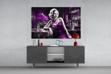 Marilyn in the Bar Glass Wall Art || Designer Collection.