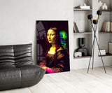 Mona Lisa V2 Glass Wall Art || Designer Collection.
