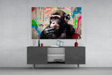 Thinking Monkey Glass Wall Art || Designer Collection.