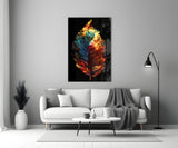 Autumn Leaf Glass Wall Art || Designer Collection.