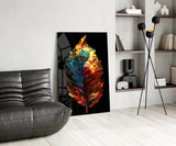 Autumn Leaf Glass Wall Art || Designer Collection.