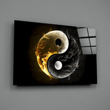 Ying Yang Glass Wall Art || Designer Collection.