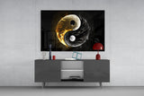 Ying Yang Glass Wall Art || Designer Collection