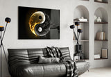 Ying Yang Glass Wall Art || Designer Collection.