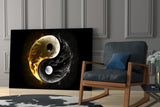Ying Yang Glass Wall Art || Designer Collection