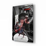 James Harden Glass Wall Art || Designer Collection.