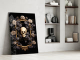 Skull Portrait Glass Wall Art || Designer Collection.