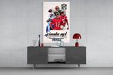 NFL Finals Glass Wall Art || Designer Collection.