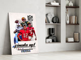 NFL Finals Glass Wall Art || Designer Collection.