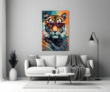 Cool Tiger Glass Wall Art || Designer Collection.