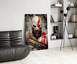 Kratos Glass Wall Art || Designer Collection.