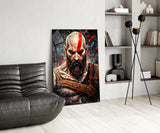 Kratos Glass Wall Art || Designer Collection.