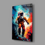 Astronaut Glass Wall Art || Designer Collection.