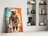 Astronaut Glass Wall Art || Designer Collection.