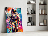 Astronaut Glass Wall Art || Designer Collection.
