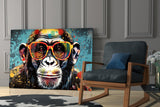 Cool Monkey Glass Wall Art || Designer Collection.