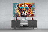 Cool Lion Glass Wall Art || Designer Collection.