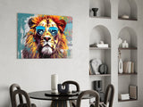 Cool Lion Glass Wall Art || Designer Collection.