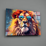 Cool Lion Glass Wall Art || Designer Collection.