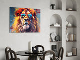 Cool Lion Glass Wall Art || Designer Collection.