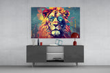 Cool Lion Glass Wall Art || Designer Collection.