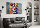 Cool Lion Glass Wall Art || Designer Collection.