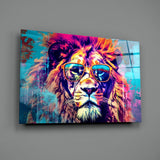 Cool Lion Glass Wall Art || Designer Collection.