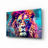 Cool Lion Glass Wall Art || Designer Collection.